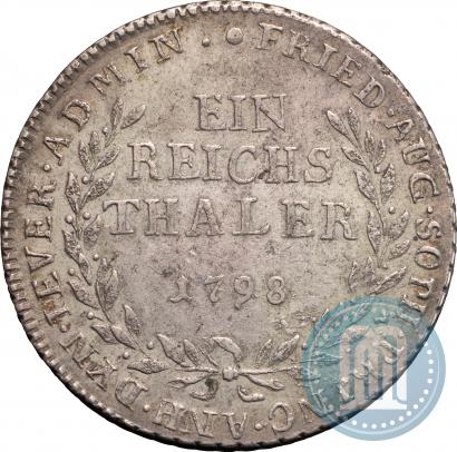 Фото Ein reichsthaler 1798 года  "Княжество Йевер"