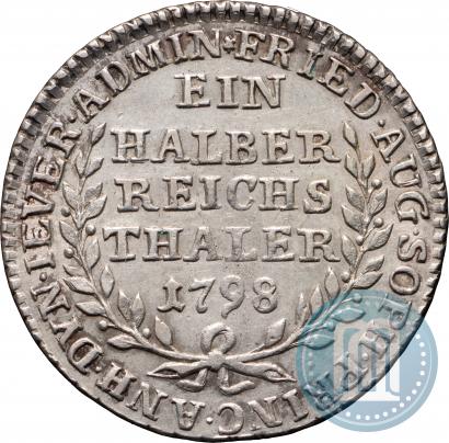Фото Ein halber reichsthaler 1798 года  "Княжество Йевер"
