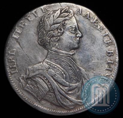 Picture 1 rouble 1712 year  "Portrait by S. Gouin"