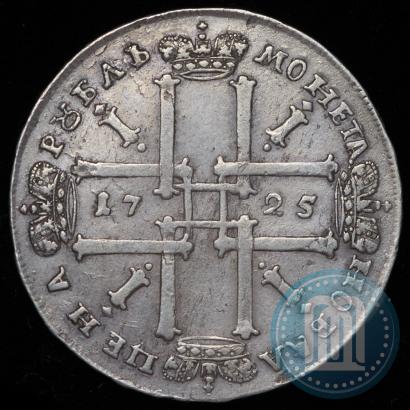 Фото 1 рубль 1725 года  "Портрет в античных доспехах"
