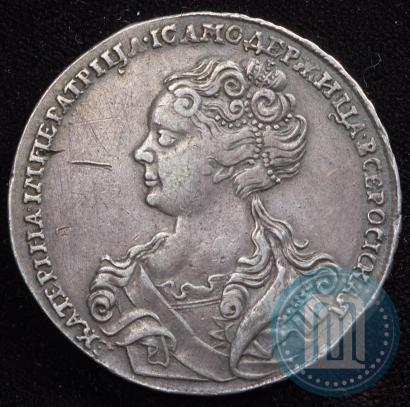 Picture 1 rouble 1726 year  "Moscow type, portrait turned to the left"