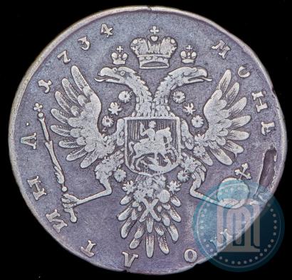 Picture Poltina 1734 year  "Type of 1735"