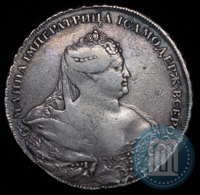 Picture 1 rouble 1737 year  "Portrait by Gedlinger"