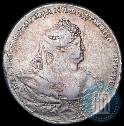 Picture 1 rouble 1737 year  "Moscow type"