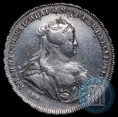 Фото 1 рубль 1740 года СПБ "Петербургский тип"