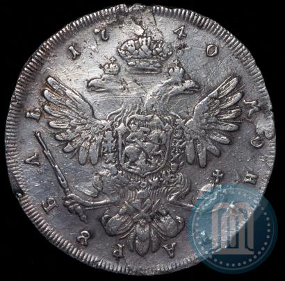 Фото 1 рубль 1740 года СПБ "Петербургский тип"