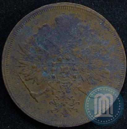 Picture 3 kopecks 1860 year ЕМ 