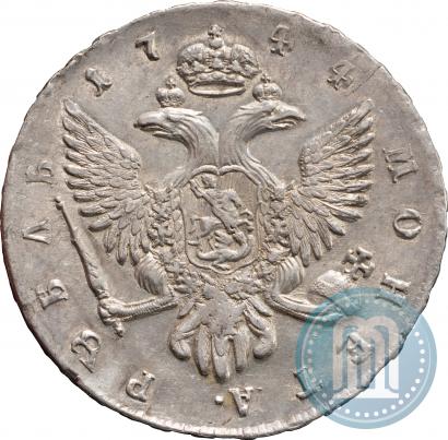 Picture 1 rouble 1744 year СПБ 