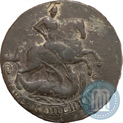 Picture 2 kopecks 1757 year  "Nominal under St. George"