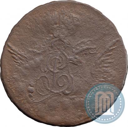 Picture 1 kopeck 1757 year  