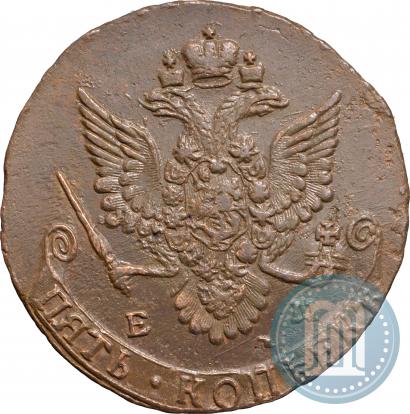 Фото 5 копеек 1782 года ЕМ 