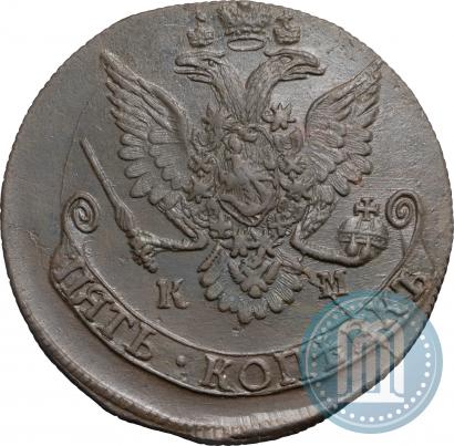 Фото 5 копеек 1782 года КМ 