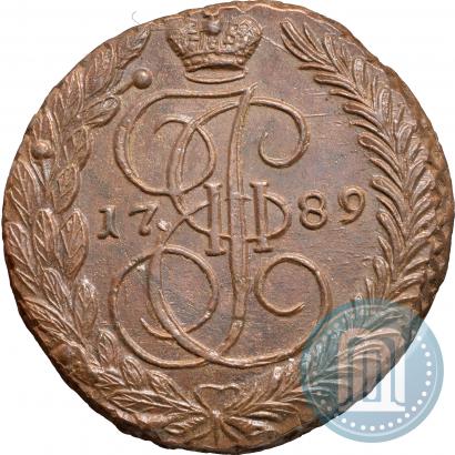 Фото 5 копеек 1789 года ЕМ 