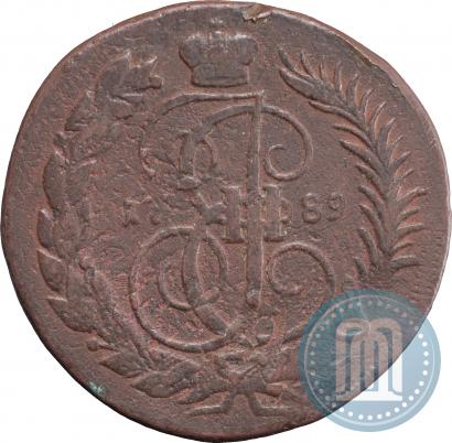 Фото 2 копейки 1789 года ММ 