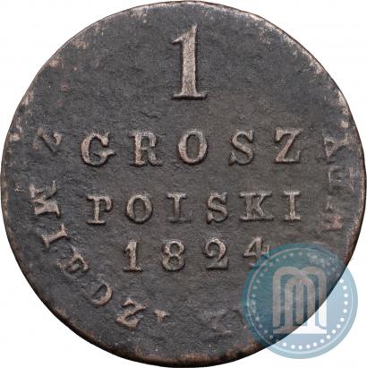 Picture 1 grosz 1824 year IB "Z MIEDZI KRAIOWEY"