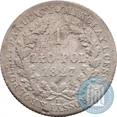Picture 1 złoty 1827 year IB 