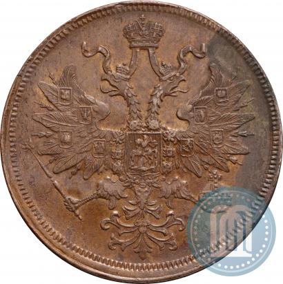 Picture 5 kopecks 1859 year ЕМ "Type of 1860-1867"