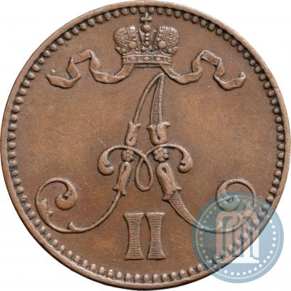 Фото 5 пенни 1865 года  
