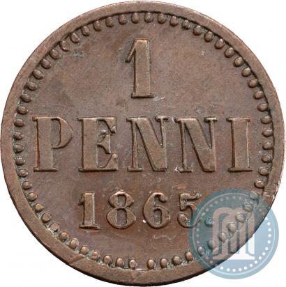 Фото 1 пенни 1865 года  