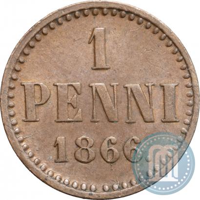 Picture 1 penni 1866 year  