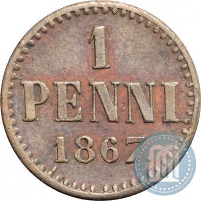 Picture 1 penni 1867 year  