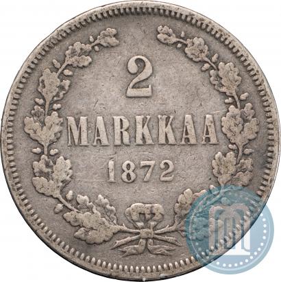 Picture 2 markkaa 1872 year S 