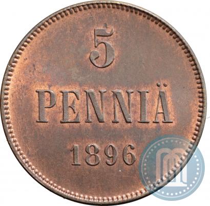 Фото 5 пенни 1896 года  