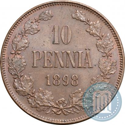 Picture 10 pennia 1898 year  