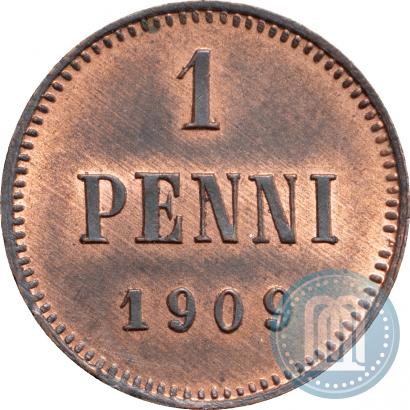 Picture 1 penni 1909 year  