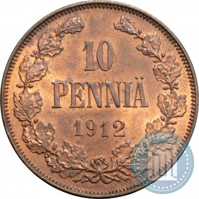 Picture 10 pennia 1912 year  