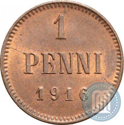 Фото 1 пенни 1916 года  