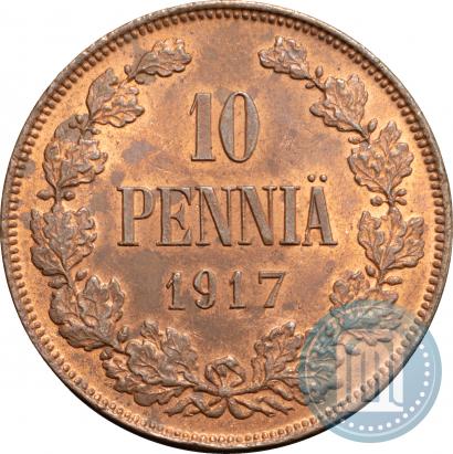 Picture 10 pennia 1917 year  