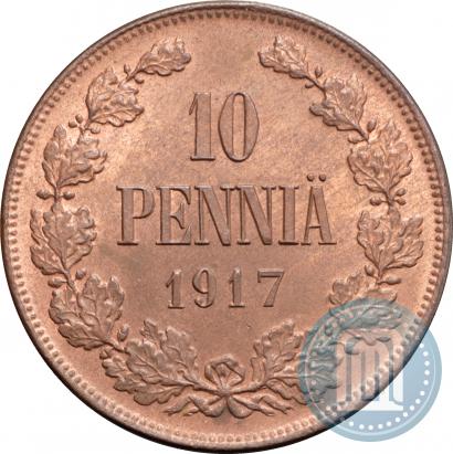 Picture 10 pennia 1917 year  