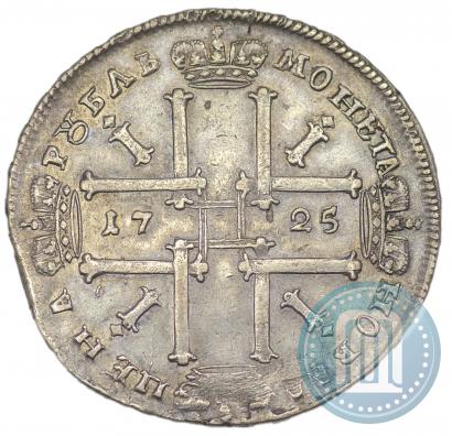 Фото 1 рубль 1725 года  "Портрет в античных доспехах"