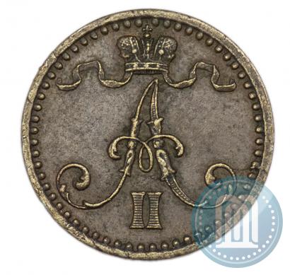 Фото 1 пенни 1869 года  