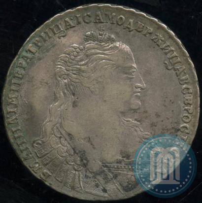 Фото 1 рубль 1737 года  "Тип 1735 года"