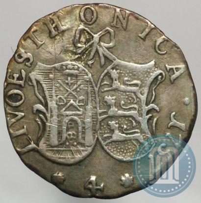 Фото 4 копейки 1757 года  "Ливонез"