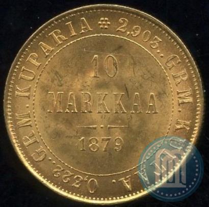 Picture 10 markkaa 1879 year S 