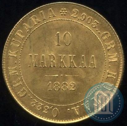 Picture 10 markkaa 1882 year S 