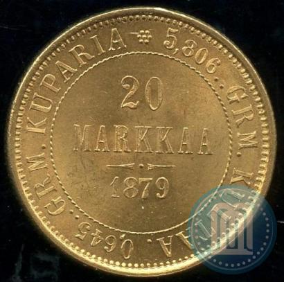 Picture 20 markkaa 1879 year S 