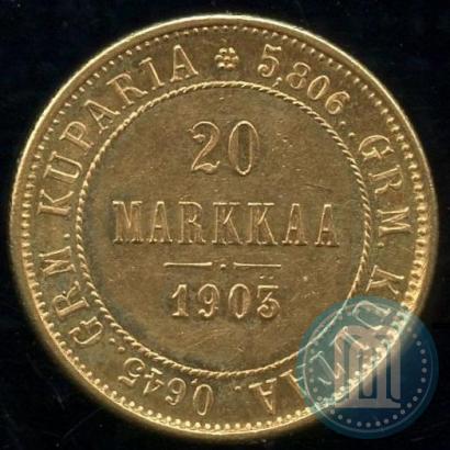 Picture 20 markkaa 1903 year L 