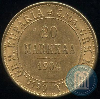 Picture 20 markkaa 1904 year L 