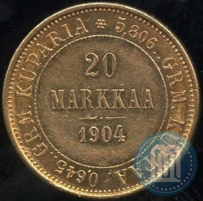 Picture 20 markkaa 1904 year L 