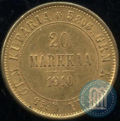 Picture 20 markkaa 1910 year L 