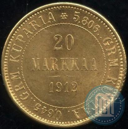 Picture 20 markkaa 1912 year S 
