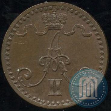 Фото 1 пенни 1869 года  
