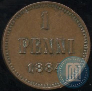 Picture 1 penni 1884 year  