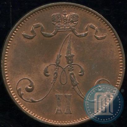 Picture 5 pennia 1875 year  