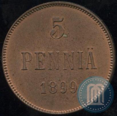Фото 5 пенни 1889 года  