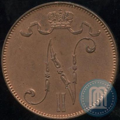 Фото 5 пенни 1889 года  